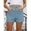 imageANRABESS Shorts for Women Dressy Stretchy Comfort Business Casual Work 2026 Summer Cute WrinkleFree Shorts with Flat PocketsSky Blue