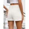 imageANRABESS Shorts for Women Dressy Stretchy Comfort Business Casual Work 2026 Summer Cute WrinkleFree Shorts with Flat PocketsWhite
