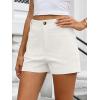 imageANRABESS Shorts for Women Dressy Stretchy Comfort Business Casual Work 2026 Summer Cute WrinkleFree Shorts with Flat PocketsWhite