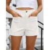 imageANRABESS Shorts for Women Dressy Stretchy Comfort Business Casual Work 2026 Summer Cute WrinkleFree Shorts with Flat PocketsWhite