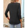 imageANRABESS Women 34 Length Sleeve Tops 2026 Summer Tshirts Boat Neck Tunic Shirt Basic Tee Blouse Fall Travel Outfits ClothesBlack