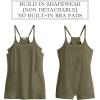 imageANRABESS Women Athletic Tennis Dress 2026 Summer Square Neck Active Romper Built in Shorts Casual Athleisure Mini DressesArmy Green