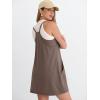 imageANRABESS Women Athletic Tennis Dress 2026 Summer Square Neck Active Romper Built in Shorts Casual Athleisure Mini DressesBrown