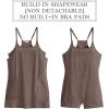 imageANRABESS Women Athletic Tennis Dress 2026 Summer Square Neck Active Romper Built in Shorts Casual Athleisure Mini DressesBrown
