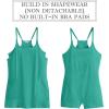 imageANRABESS Women Athletic Tennis Dress 2026 Summer Square Neck Active Romper Built in Shorts Casual Athleisure Mini DressesCyan Blue