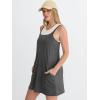 imageANRABESS Women Athletic Tennis Dress 2026 Summer Square Neck Active Romper Built in Shorts Casual Athleisure Mini DressesGrey