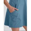 imageANRABESS Women Athletic Tennis Dress 2026 Summer Square Neck Active Romper Built in Shorts Casual Athleisure Mini DressesGrey Blue