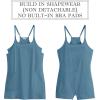 imageANRABESS Women Athletic Tennis Dress 2026 Summer Square Neck Active Romper Built in Shorts Casual Athleisure Mini DressesGrey Blue