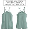 imageANRABESS Women Athletic Tennis Dress 2026 Summer Square Neck Active Romper Built in Shorts Casual Athleisure Mini DressesGrey Green