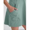 imageANRABESS Women Athletic Tennis Dress 2026 Summer Square Neck Active Romper Built in Shorts Casual Athleisure Mini DressesGrey Green
