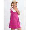 imageANRABESS Women Athletic Tennis Dress 2026 Summer Square Neck Active Romper Built in Shorts Casual Athleisure Mini DressesHot Pink