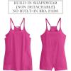 imageANRABESS Women Athletic Tennis Dress 2026 Summer Square Neck Active Romper Built in Shorts Casual Athleisure Mini DressesHot Pink