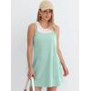 imageANRABESS Women Athletic Tennis Dress 2026 Summer Square Neck Active Romper Built in Shorts Casual Athleisure Mini DressesLight Blue