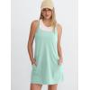imageANRABESS Women Athletic Tennis Dress 2026 Summer Square Neck Active Romper Built in Shorts Casual Athleisure Mini DressesLight Blue