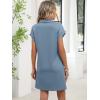 imageANRABESS Women Summer Shirt Dress Casual Short Sleeve Henley Neck Mini Shift Tunic Dresses 2026 Beach Vacation Cruise ClothesGrey Blue