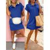 imageANRABESS Women Summer Shirt Dress Casual Short Sleeve Henley Neck Mini Shift Tunic Dresses 2026 Beach Vacation Cruise ClothesRoyal Blue