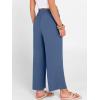 imageANRABESS Women Wide Leg Capri Pants Summer Palazzo High Waisted Casual Loose Lounge Flowy Cropped Beach Trousers Work OutfitsDeep Blue