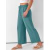 imageANRABESS Women Wide Leg Capri Pants Summer Palazzo High Waisted Casual Loose Lounge Flowy Cropped Beach Trousers Work OutfitsLake