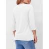 imageANRABESS Womens 34 Sleeve TopWrinkleFree Soft TShirtsCrew Neck Basic TeeCasual Summer Spring Clothes Daily Work TravelWhite