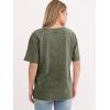 imageANRABESS Womens Oversized Acid Washed TShirt Short Sleeve Vintage Casual V Neck Tops 2026 Summer Basic Tee Trendy ClothesArmy Green