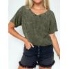 imageANRABESS Womens Oversized Acid Washed TShirt Short Sleeve Vintage Casual V Neck Tops 2026 Summer Basic Tee Trendy ClothesArmy Green
