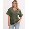 imageANRABESS Womens Oversized Acid Washed TShirt Short Sleeve Vintage Casual V Neck Tops 2026 Summer Basic Tee Trendy ClothesArmy Green