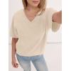 imageANRABESS Womens Oversized Acid Washed TShirt Short Sleeve Vintage Casual V Neck Tops 2026 Summer Basic Tee Trendy ClothesBeige