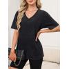 imageANRABESS Womens Oversized Acid Washed TShirt Short Sleeve Vintage Casual V Neck Tops 2026 Summer Basic Tee Trendy ClothesBlack