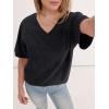 imageANRABESS Womens Oversized Acid Washed TShirt Short Sleeve Vintage Casual V Neck Tops 2026 Summer Basic Tee Trendy ClothesBlack