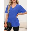 imageANRABESS Womens Oversized Acid Washed TShirt Short Sleeve Vintage Casual V Neck Tops 2026 Summer Basic Tee Trendy ClothesBlue