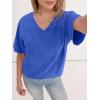 imageANRABESS Womens Oversized Acid Washed TShirt Short Sleeve Vintage Casual V Neck Tops 2026 Summer Basic Tee Trendy ClothesBlue