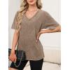 imageANRABESS Womens Oversized Acid Washed TShirt Short Sleeve Vintage Casual V Neck Tops 2026 Summer Basic Tee Trendy ClothesCoffee