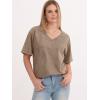 imageANRABESS Womens Oversized Acid Washed TShirt Short Sleeve Vintage Casual V Neck Tops 2026 Summer Basic Tee Trendy ClothesCoffee