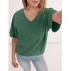 imageANRABESS Womens Oversized Acid Washed TShirt Short Sleeve Vintage Casual V Neck Tops 2026 Summer Basic Tee Trendy ClothesDark Green
