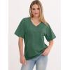 imageANRABESS Womens Oversized Acid Washed TShirt Short Sleeve Vintage Casual V Neck Tops 2026 Summer Basic Tee Trendy ClothesDark Green