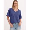 imageANRABESS Womens Oversized Acid Washed TShirt Short Sleeve Vintage Casual V Neck Tops 2026 Summer Basic Tee Trendy ClothesDeed Blue