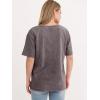 imageANRABESS Womens Oversized Acid Washed TShirt Short Sleeve Vintage Casual V Neck Tops 2026 Summer Basic Tee Trendy ClothesDeep Brown