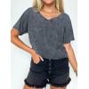 imageANRABESS Womens Oversized Acid Washed TShirt Short Sleeve Vintage Casual V Neck Tops 2026 Summer Basic Tee Trendy ClothesGrey