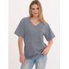imageANRABESS Womens Oversized Acid Washed TShirt Short Sleeve Vintage Casual V Neck Tops 2026 Summer Basic Tee Trendy ClothesLight Grey