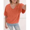 imageANRABESS Womens Oversized Acid Washed TShirt Short Sleeve Vintage Casual V Neck Tops 2026 Summer Basic Tee Trendy ClothesOrange