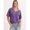 imageANRABESS Womens Oversized Acid Washed TShirt Short Sleeve Vintage Casual V Neck Tops 2026 Summer Basic Tee Trendy ClothesPurple