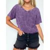 imageANRABESS Womens Oversized Acid Washed TShirt Short Sleeve Vintage Casual V Neck Tops 2026 Summer Basic Tee Trendy ClothesPurple