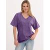 imageANRABESS Womens Oversized Acid Washed TShirt Short Sleeve Vintage Casual V Neck Tops 2026 Summer Basic Tee Trendy ClothesPurple