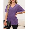 imageANRABESS Womens Oversized Acid Washed TShirt Short Sleeve Vintage Casual V Neck Tops 2026 Summer Basic Tee Trendy ClothesPurple