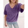 imageANRABESS Womens Oversized Acid Washed TShirt Short Sleeve Vintage Casual V Neck Tops 2026 Summer Basic Tee Trendy ClothesPurple