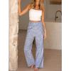 imageANRABESS Womens Palazzo Pants Striped amp Gingham Lounge amp Casual Cute Pajama Pants Wide Leg High Waisted PocketsBlue White Plaid