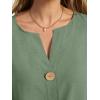 imageANRABESS Womens Tops 34 Sleeve Dressy Casual V Neck Henley Tee Shirts 2026 Summer Business Work Blouses Fashion ClothesLight Green