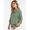 imageANRABESS Womens Tops 34 Sleeve Dressy Casual V Neck Henley Tee Shirts 2026 Summer Business Work Blouses Fashion ClothesLight Green