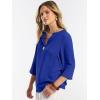 imageANRABESS Womens Tops 34 Sleeve Dressy Casual V Neck Henley Tee Shirts 2026 Summer Business Work Blouses Fashion ClothesRoyal Blue