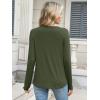 imageANRABESS Long Sleeve Shirts for Women Casual Crewneck Basic Tee Tshirts Loose Fit Curved Hem Tunic Top 2026 Fall OutfitsArmy Green